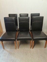 [HF15213] set six used dining chairs