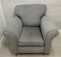 [HF15238] GREY SINGLE ARMCHAIR