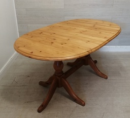[HF15273] SOLID PINE EXTENDING DINING TABLE
