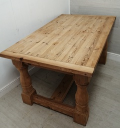 [HF15347] quality SOLID PINE REFLEXTORY dining table