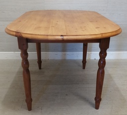 [HF15418] SOLID PINE OVAL PINE DINING TABLE