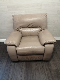 [HF15496] quality LEATHER  RECLINER ARMCHAIR