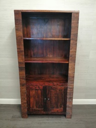 [HF15636] stylish dark wood bookcase