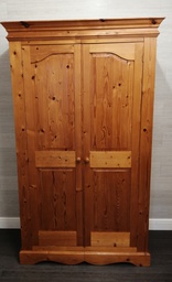 [HF15748] QUALITY SOLID PINE DOUBLE WARDROBE