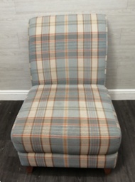 [HF15806] lovely check slipper style accent chair