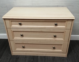 [HF15808] lime wash style three drawer chest