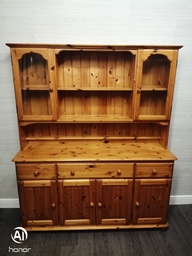 [HF15902] corndell Pine Part Glazed Dresser