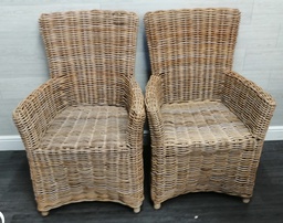 [HF15965] stunning set of two Barker and Stonehouse carver dining chairs