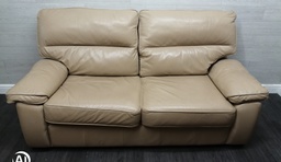 [HF16031] Quality  beige leather  sofa