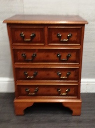 [HF16035] neat yew repro chest of drawers