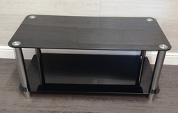 [HF16083] Black Glass coffee table TV Stand