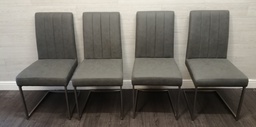 [HF16087] stylish set of four dining chairs from furniture village