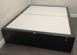 [HF16151] black faux leather 5FT 4 DRAWERS DIVAN BASE