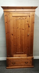 [HF16208] solid pine single door  wardrobe