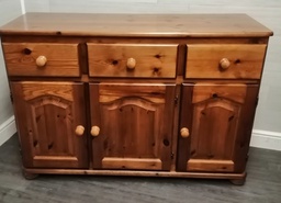 [HF16226] SOLID PINE TRIPLE SIDEBOARD