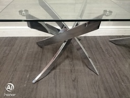 [HF16265] very stylish glass top side table