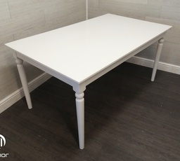 [HF16278] lovely white extending table