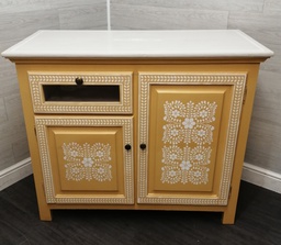 [HF16295] stunning painted sideboard yellow sideboard