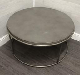 [HF16345] concrete Effect Round Coffee Table