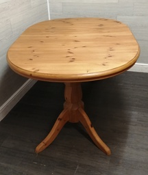 [HF16370] Oval Pine Extending Dining Table