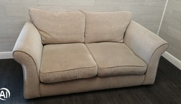 [HF16427] beige toned good size two seater sofa