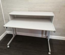 [HF16477] white office desk on wheels