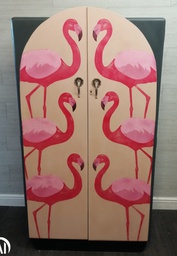 [HF16532] Stunning retro painted  wardrobe