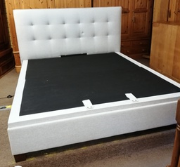 [HF16570] stunning 6ft super king electric grey ottoman bed frame