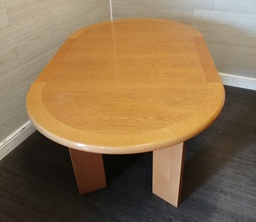 [HF17039] Quality Skovby extending oak dining table