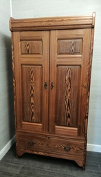 [HF17022] Old pine double wardrobe
