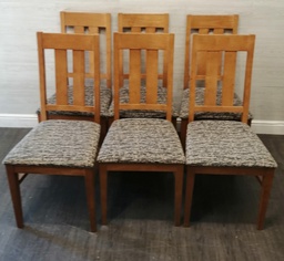 [HF17052] Set of 6 padded Dining Chairs