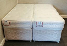 [HF17069] Pair of 2ft6&quot; divan and mattress set