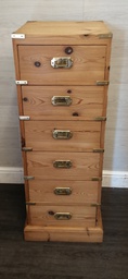[HF17098] Military style  solid pine slim wellington chest