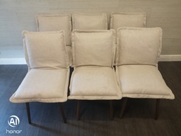 [HF17090] Set Of Six Ikea KLINTEN dining Chairs Light Beige