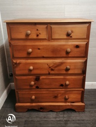 [HF17156] Quality solid pine large chest