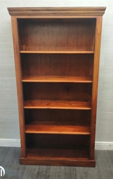 [HF17161] QUALITY DARK WOOD BOOKCASE