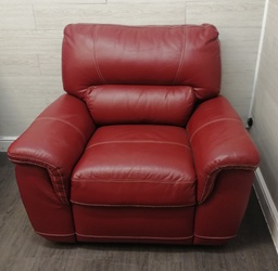 [HF17178] Red Leather Electric Recliner Armchair