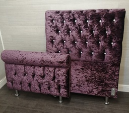 [HF17179] Lovely 3ft purple velvet bed frame