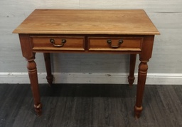 [HF17210] Solid pine 2 two drawer desk / console table