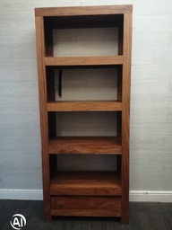 [HF17221] DARK WOOD OPEN BACK BOOKCASE