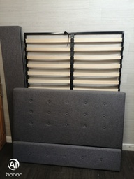 [HF17233] 5ft GREY OTTOMAN BED FRAME